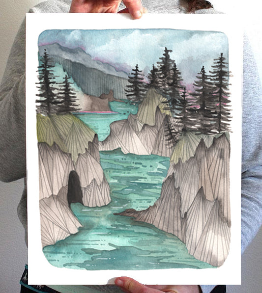 11x14 Print - Oregon Coast Print of Boardman State Park