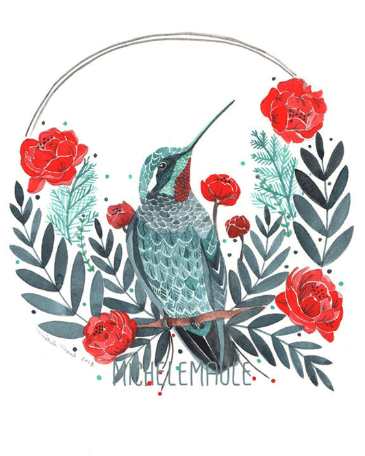 8x10 Print - Humming Bird