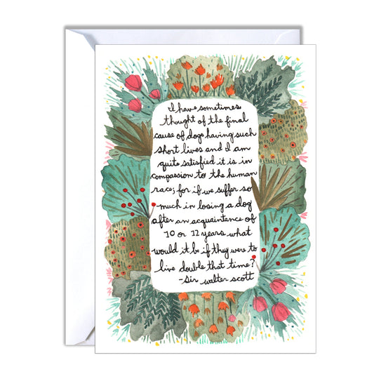 Sympathy Card - Dog Sympathy Card