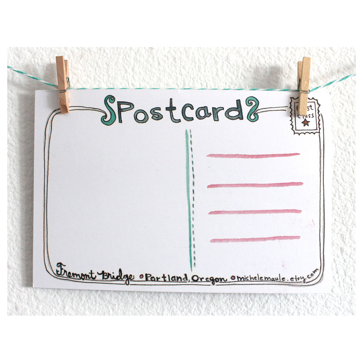 Postcard - Fremont Bridge