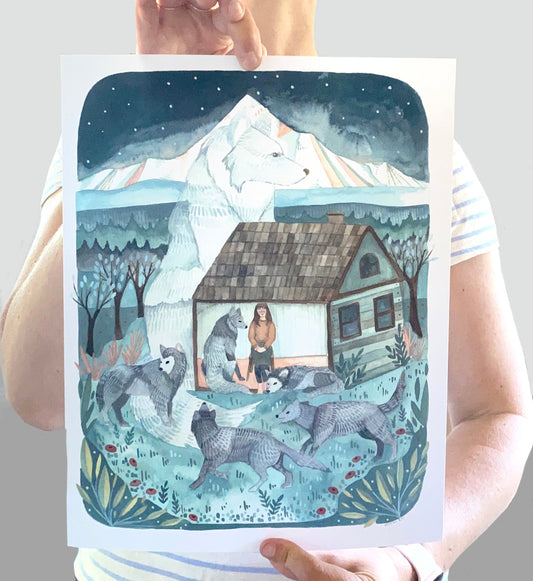 11x14 Print - Wolves at the Door