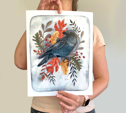 11x14 Print - Autumn Crow