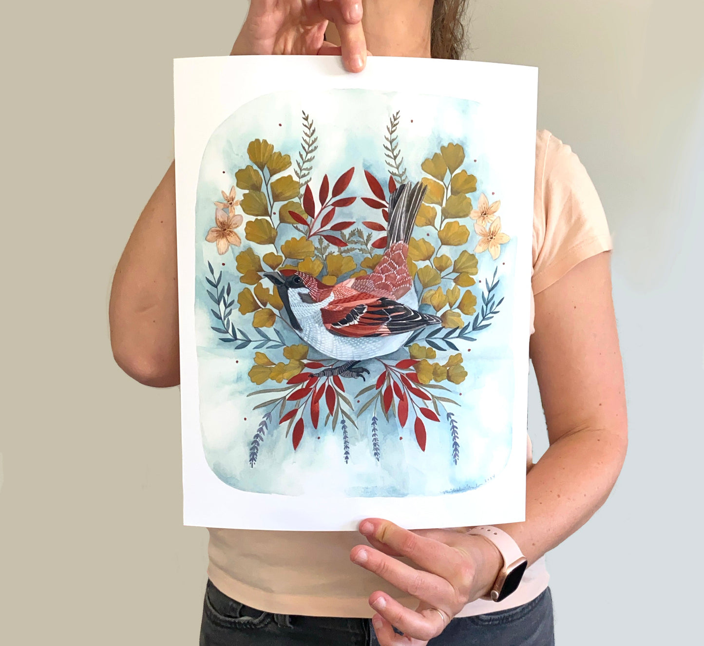 11x14 Print - Brown Sparrow