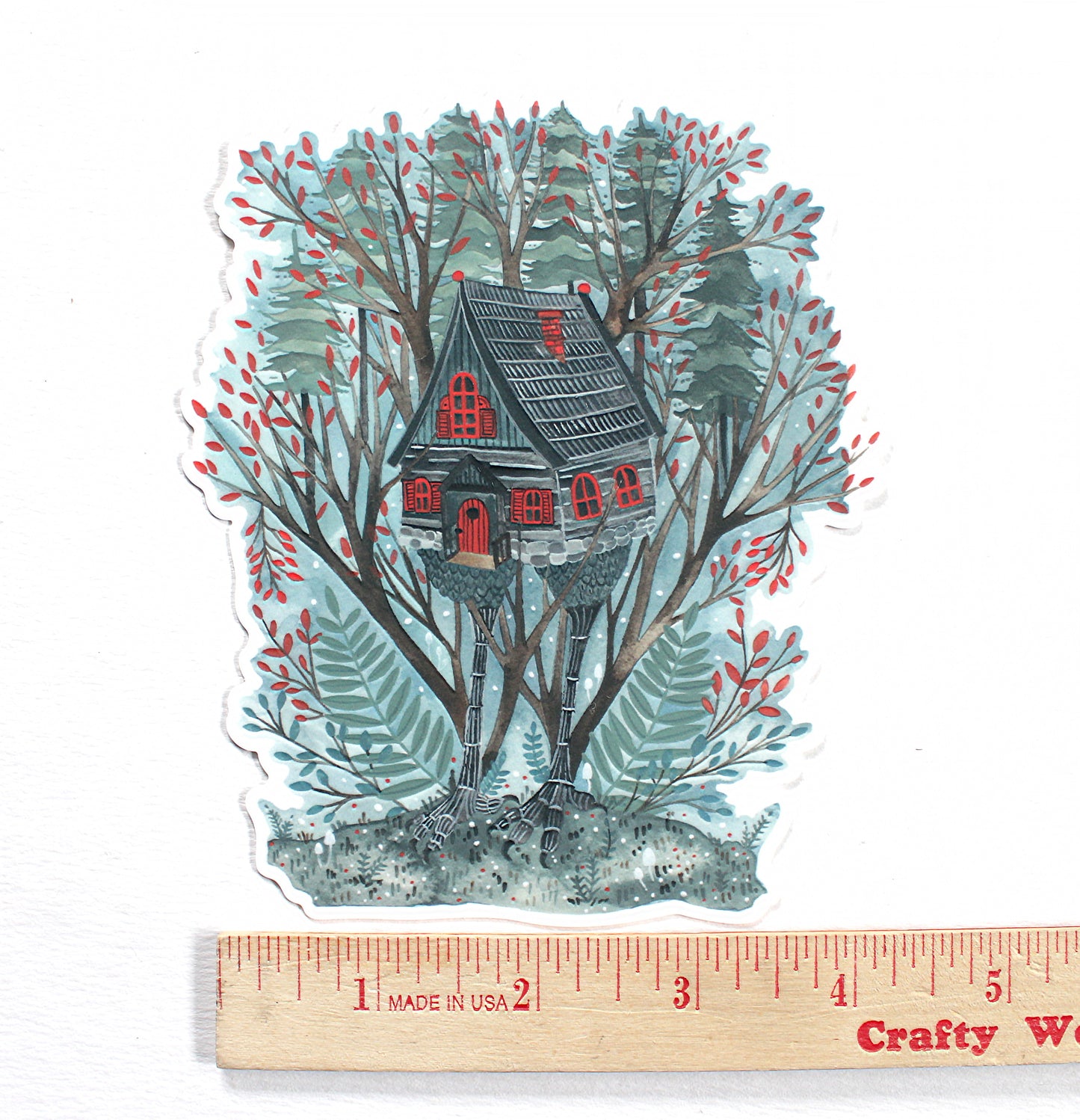 Vinyl Sticker - Baba Yaga's House