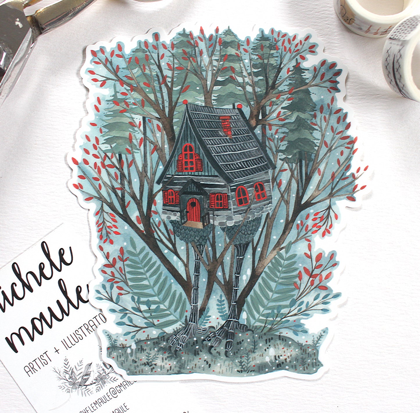 Vinyl Sticker - Baba Yaga's House