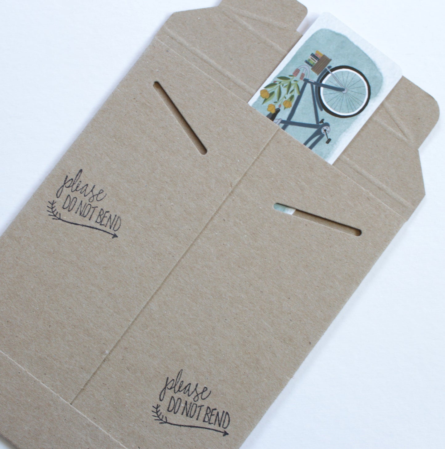 Tandem Bike Illustrated Bookmark