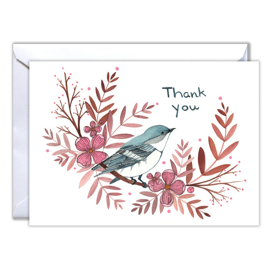 Thank You Card - Blue Bird