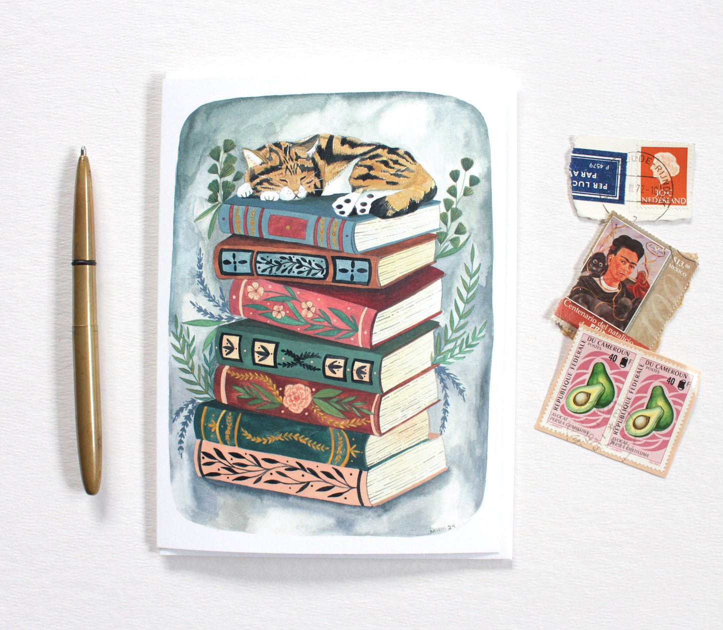 Greeting Card - Cozy Cat Nap