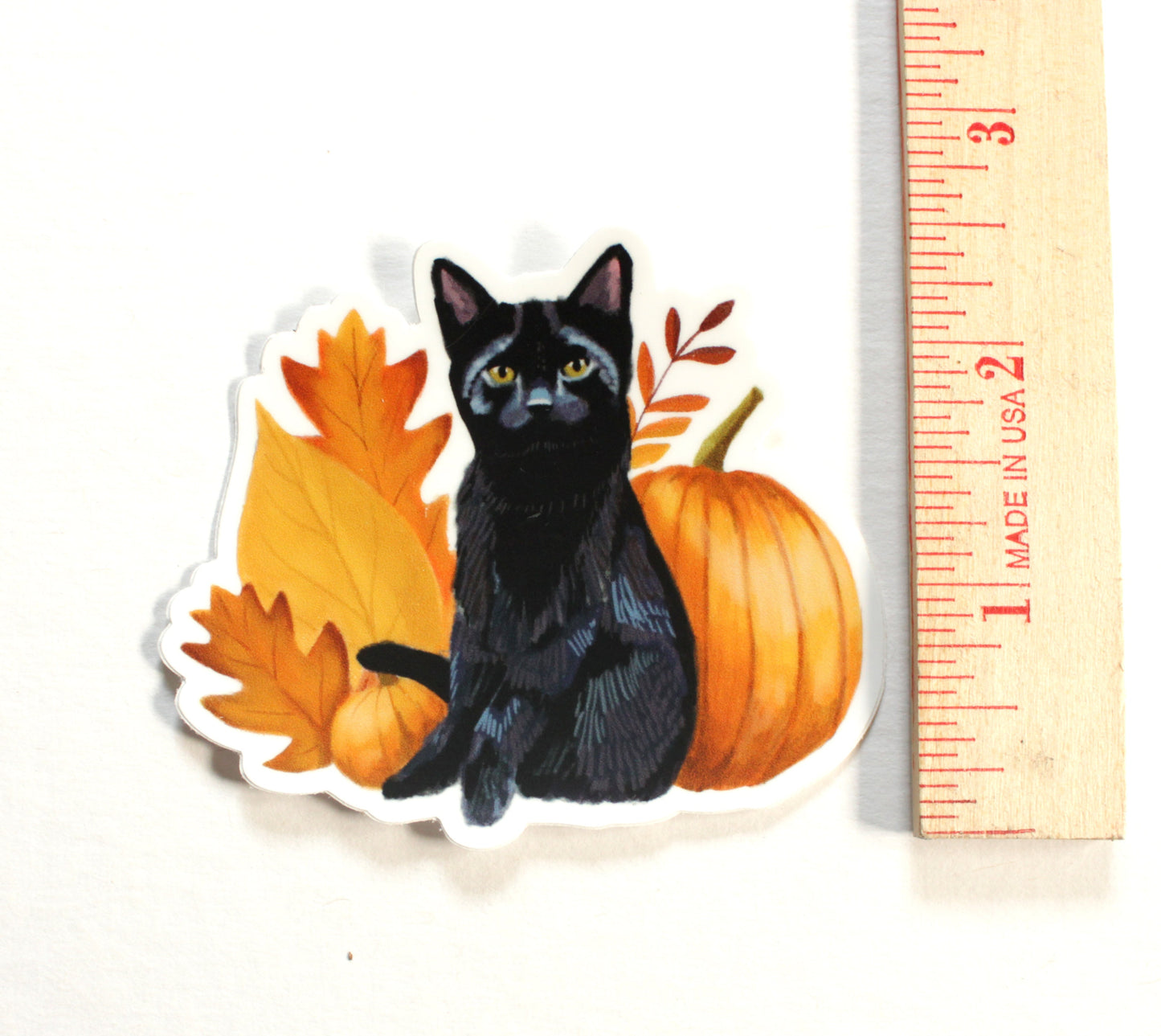 Single Sticker - Cat with Pumpkins