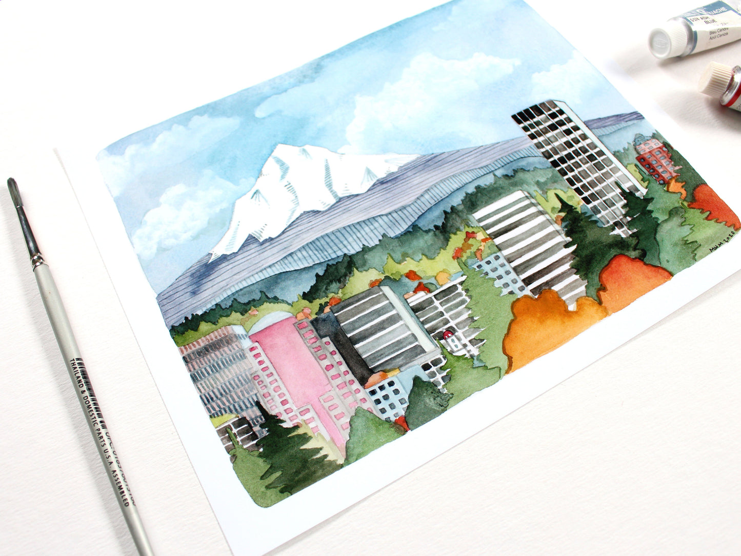 8x10 Print - Portland Skyline