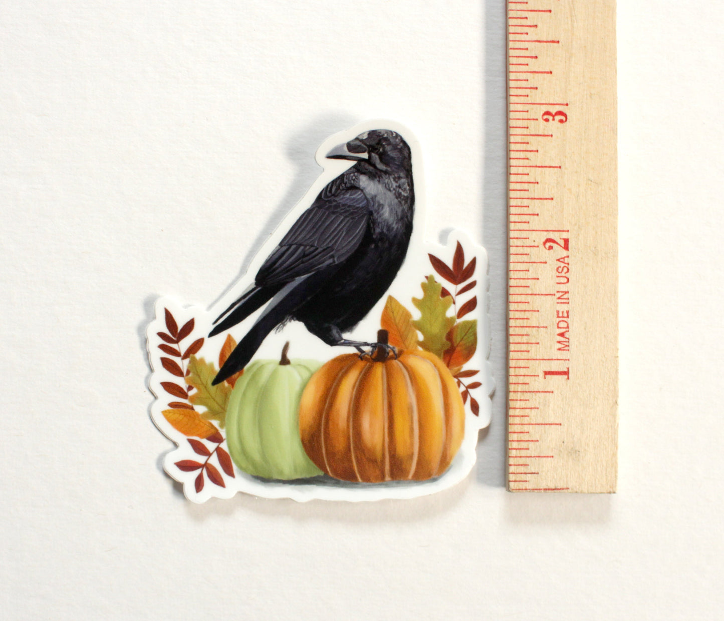 Single Sticker - Crow and Pumpkins