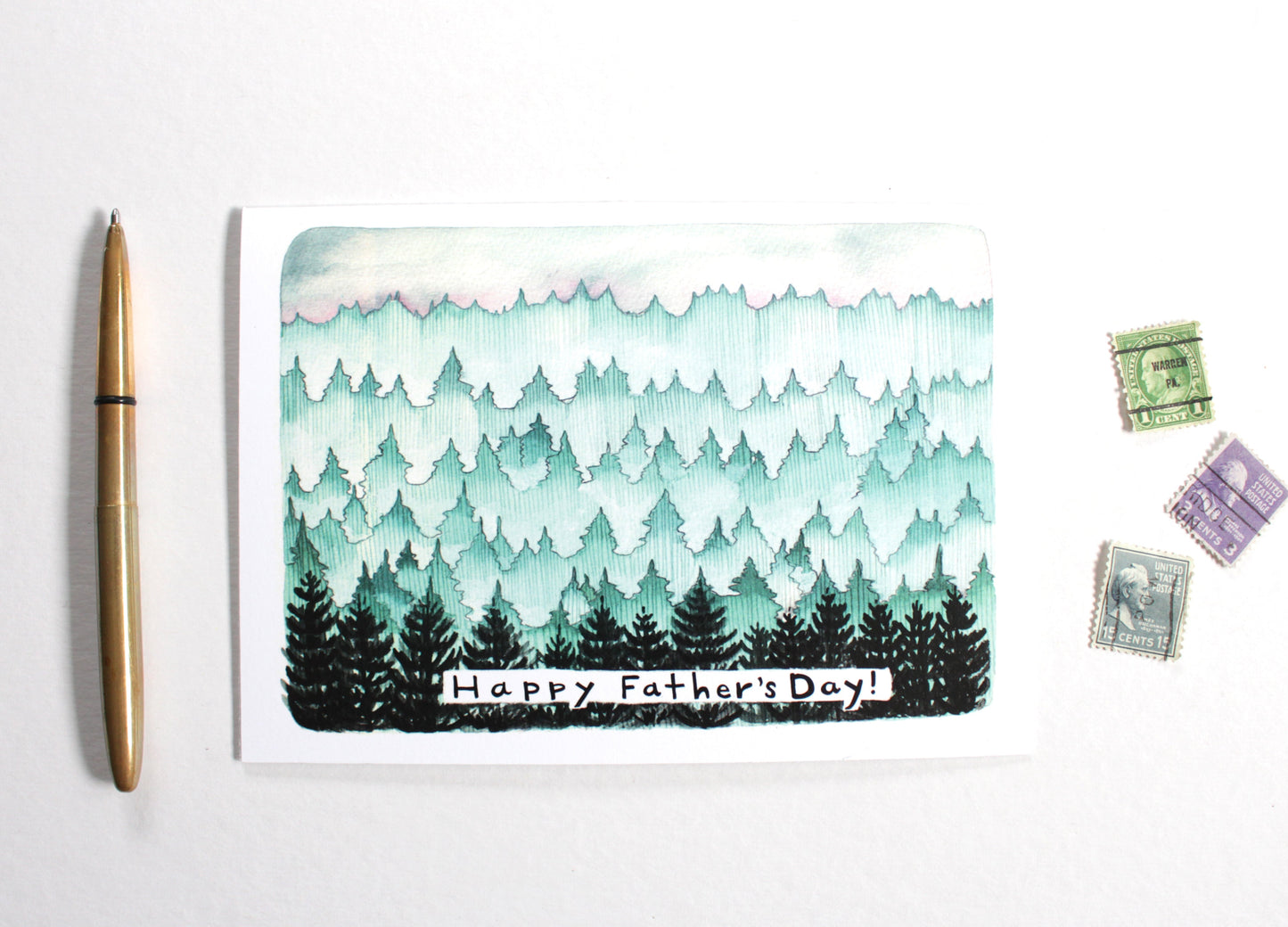 Father's Day Card - Pacific Northwest Forest