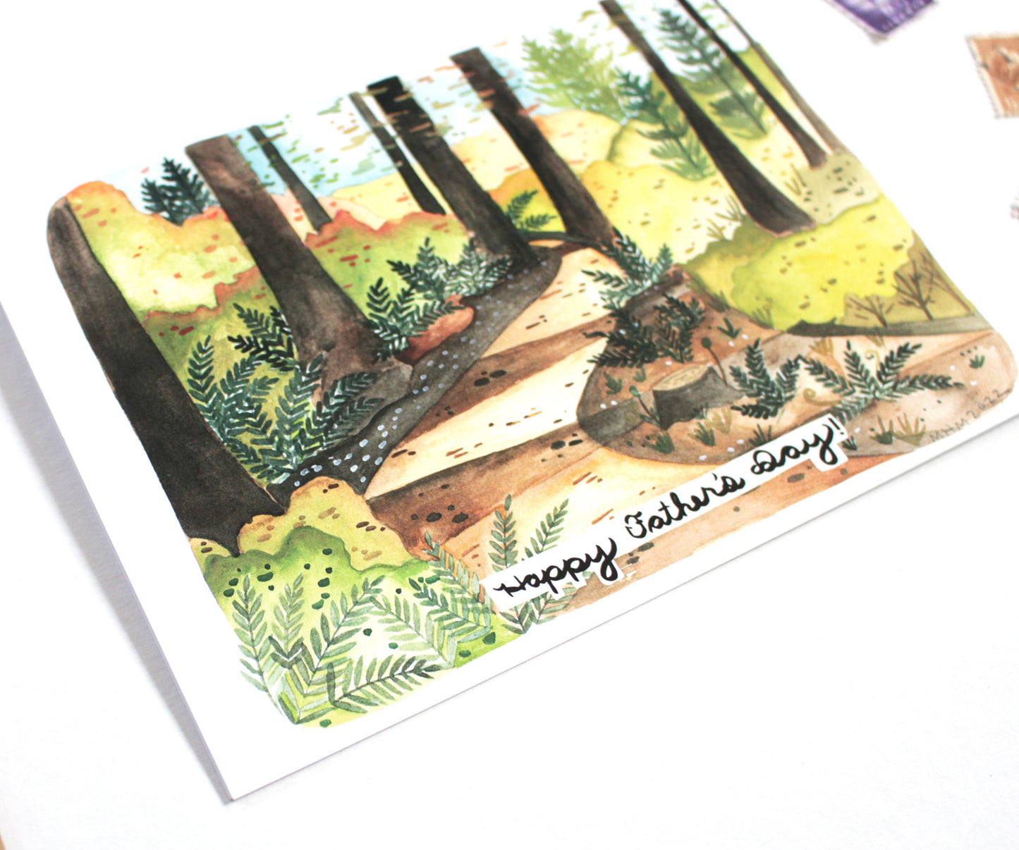 Father's Day Card - Hiking Trail Card