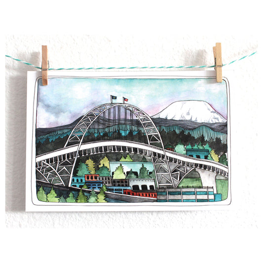 Postcard - Fremont Bridge