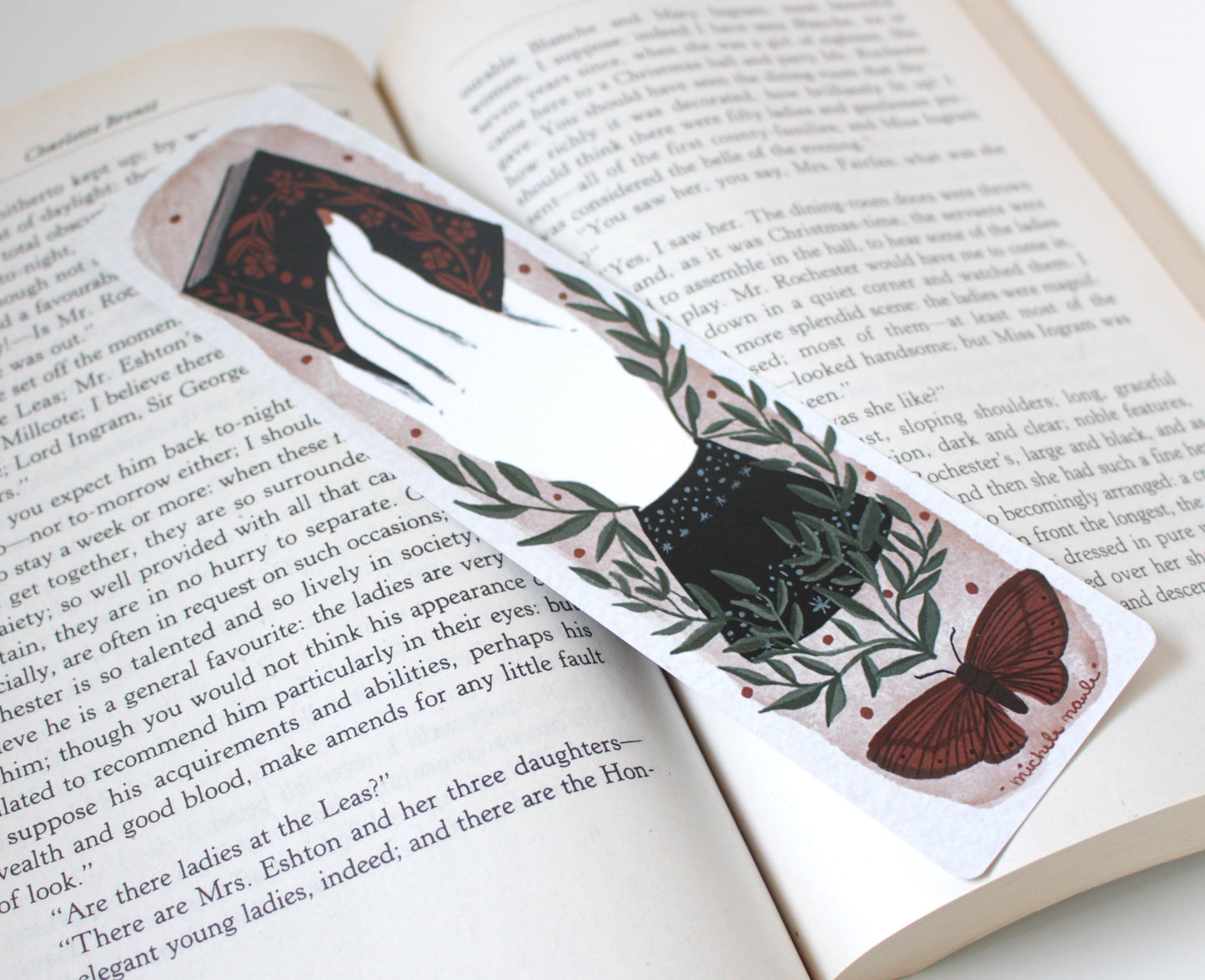 Victorian Hand Illustrated Bookmark