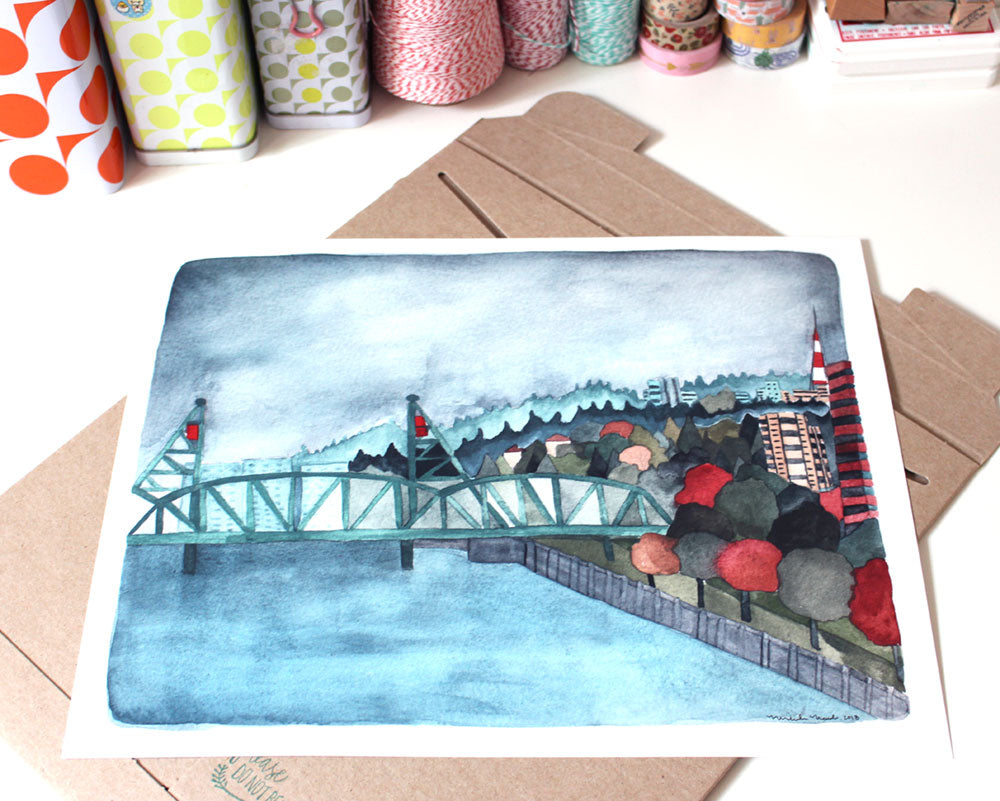 11x14 Print - Print Hawthorne Bridge