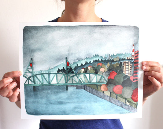 11x14 Print - Print Hawthorne Bridge