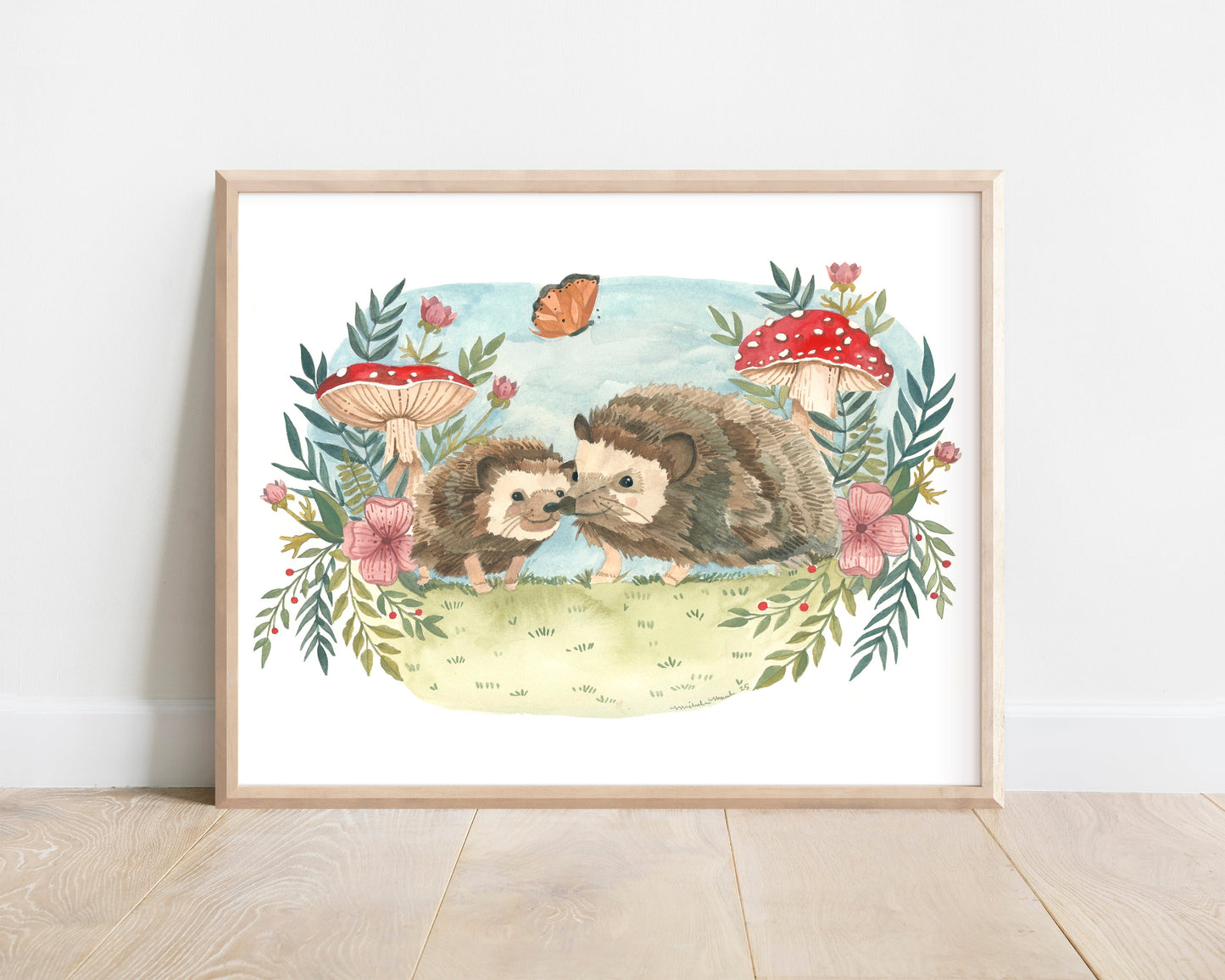 8x10 Print - Two Hedgehogs