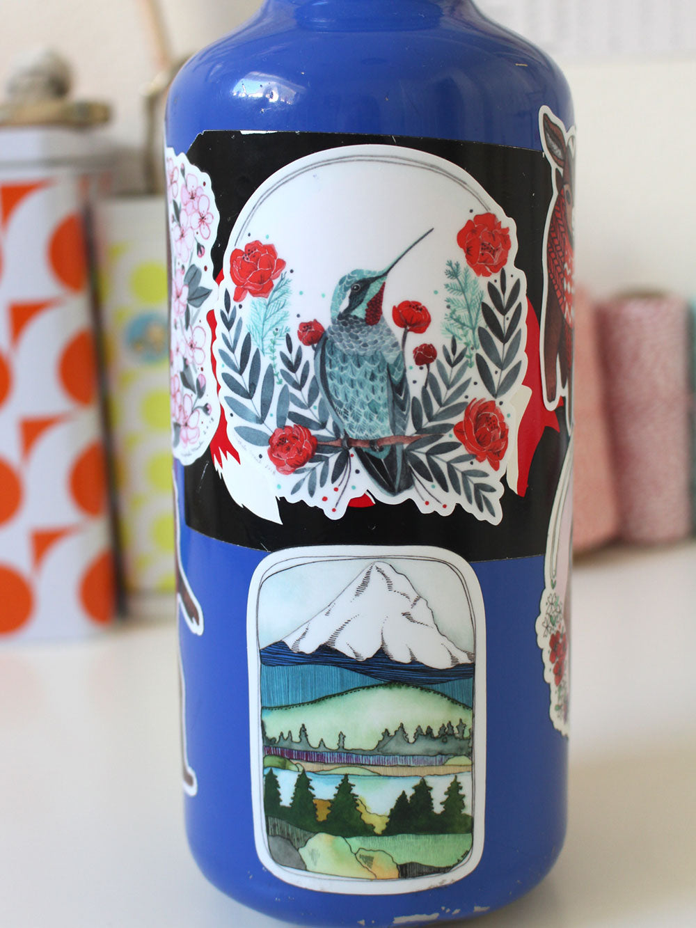 Set of Three Humming Bird Stickers