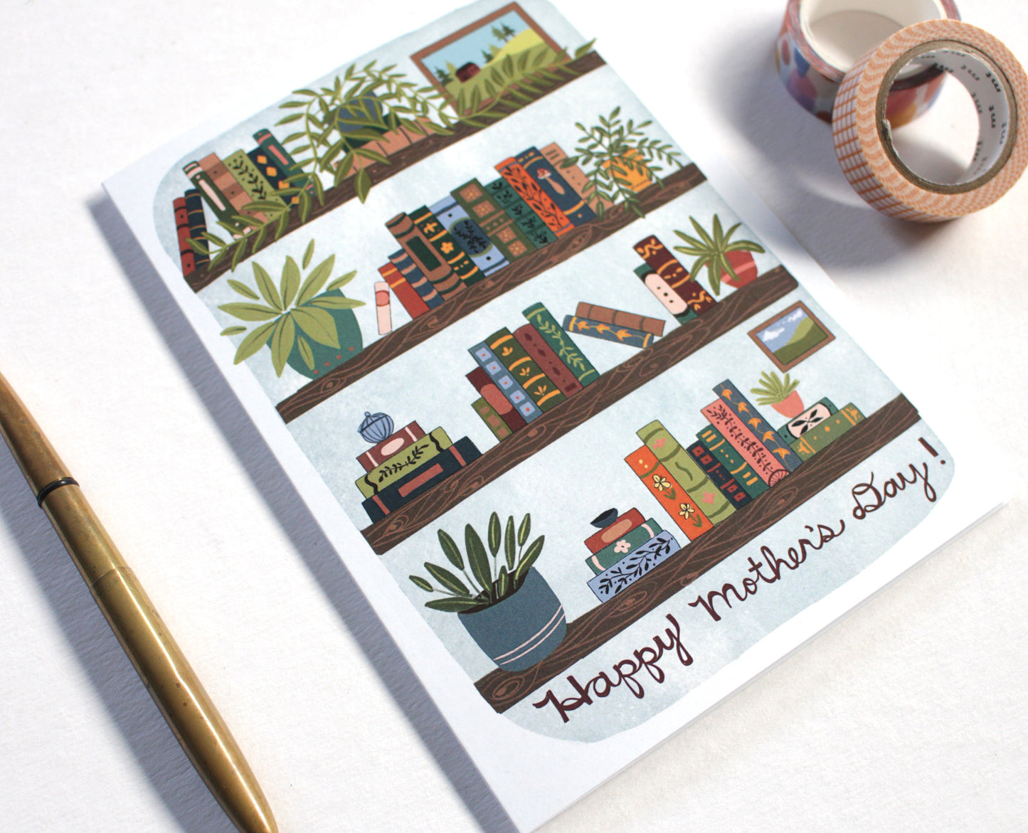 Mother's Day Card - Mom's Bookcase