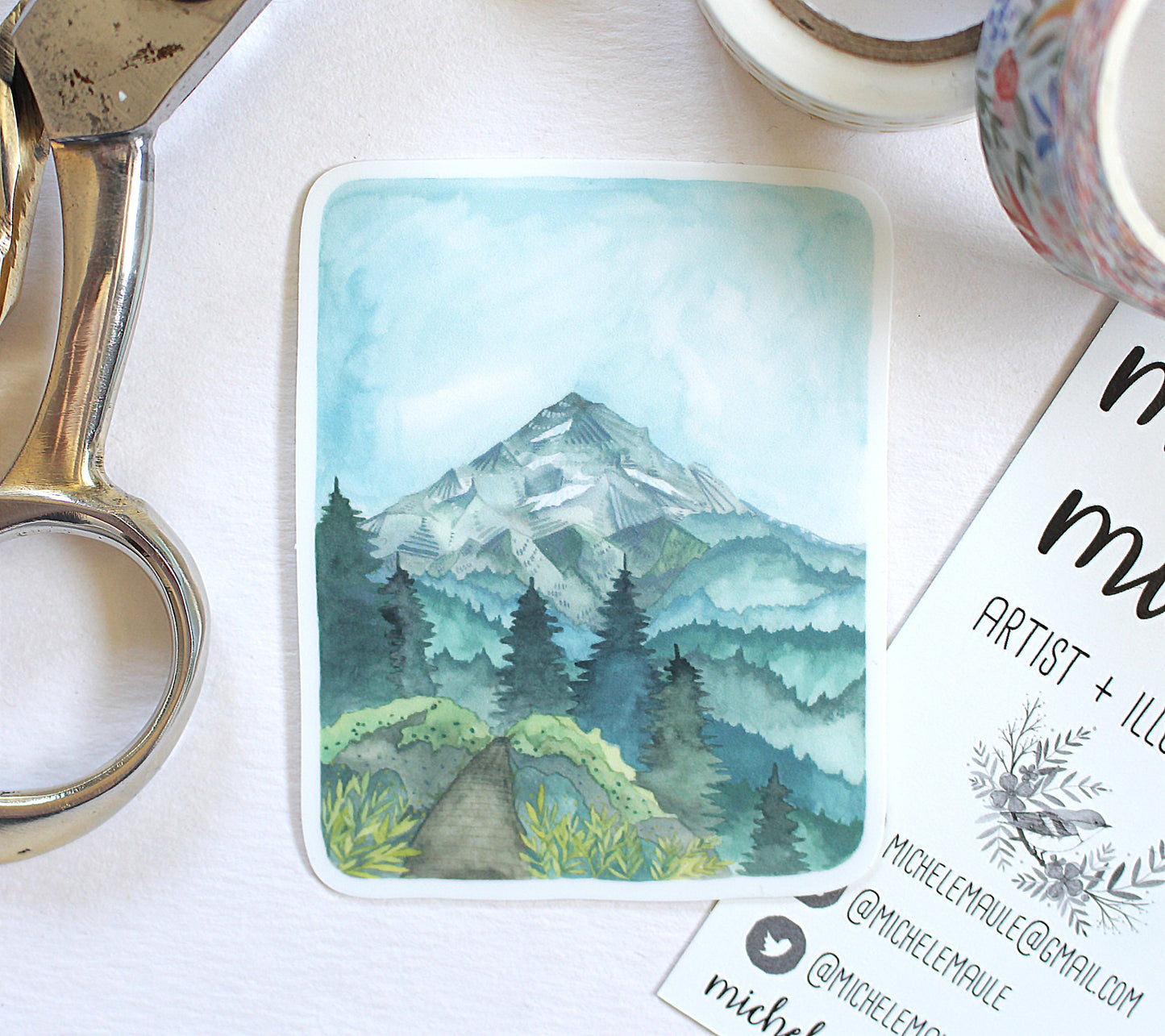 Vinyl Sticker - Mt Hood Hike