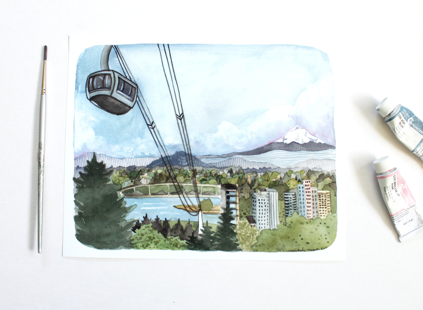 8x10 Print - OHSU Tram