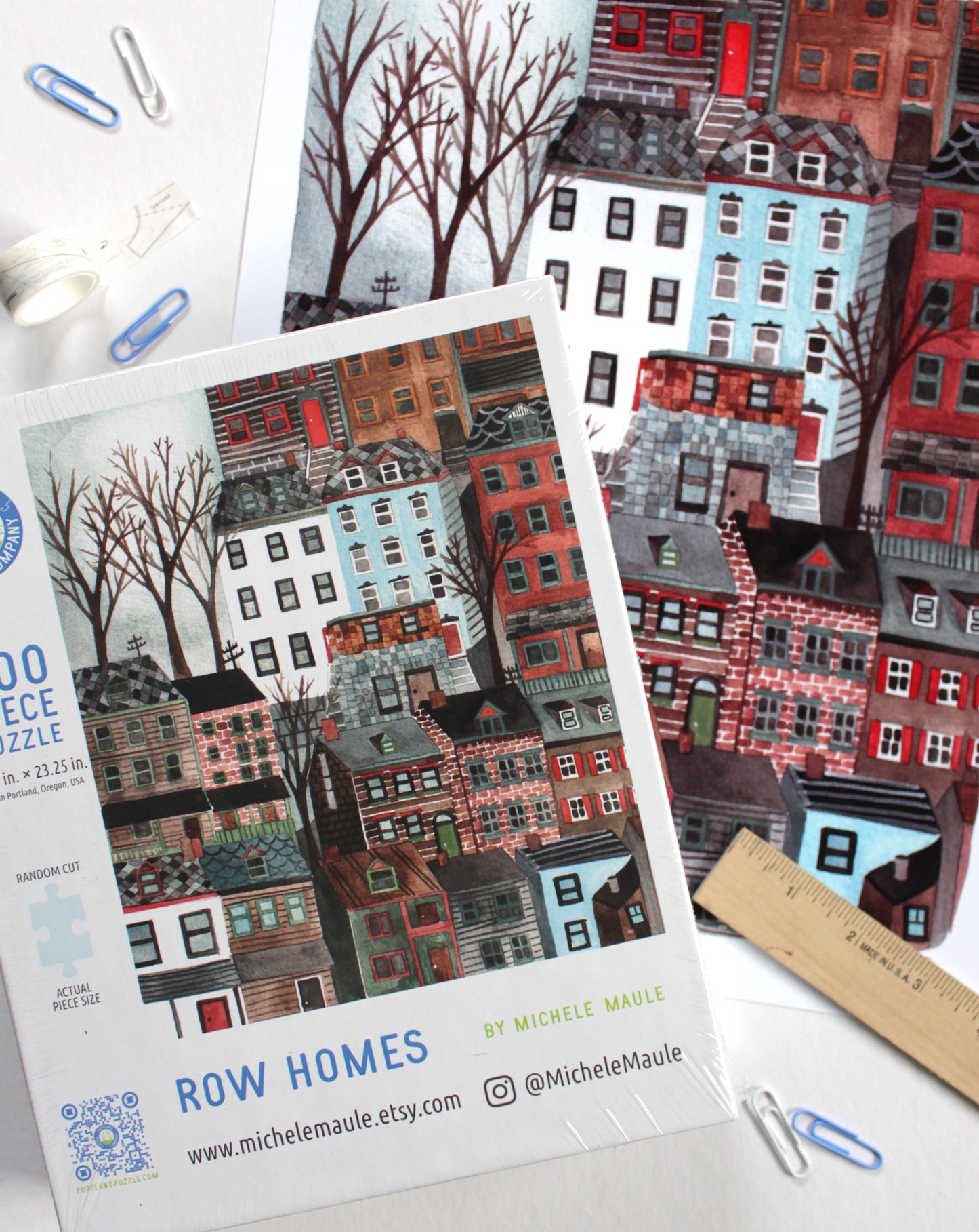 Pittsburgh Row Homes 500 Piece Puzzle