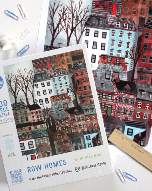 Pittsburgh Row Homes 500 Piece Puzzle
