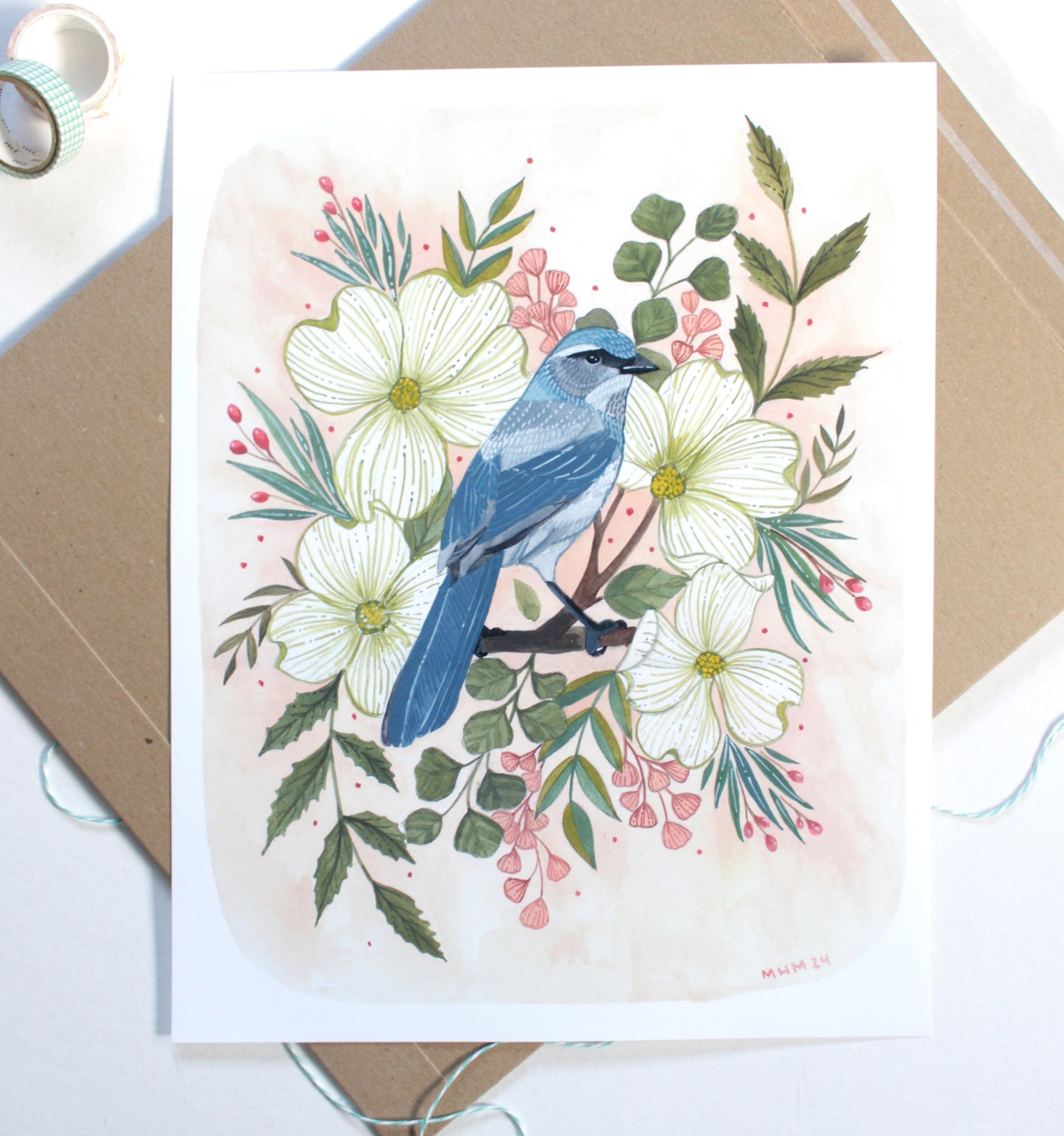 11x14 Print - Spring Scrub Jay