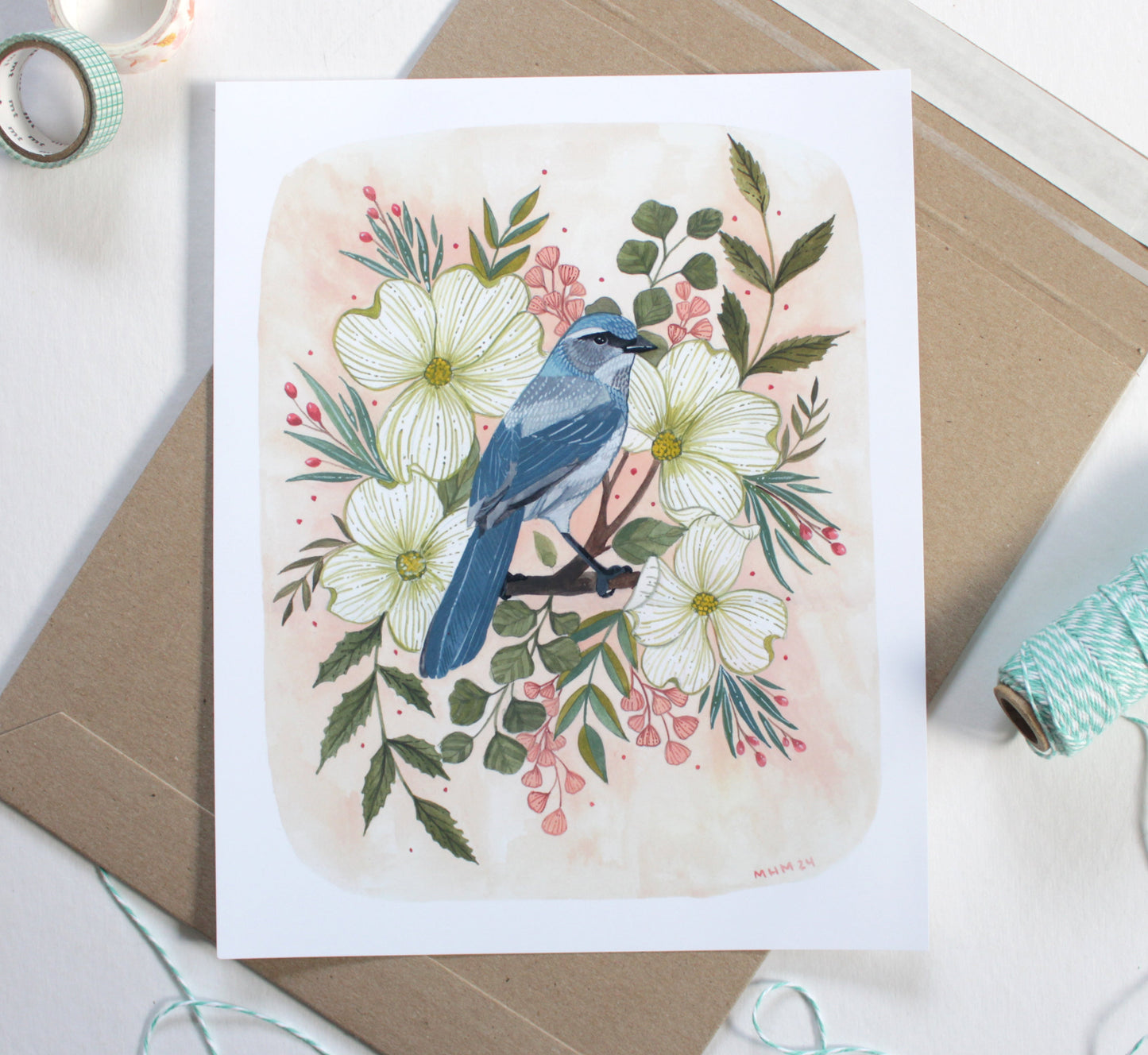8x10 Print - Spring Scrub Jay