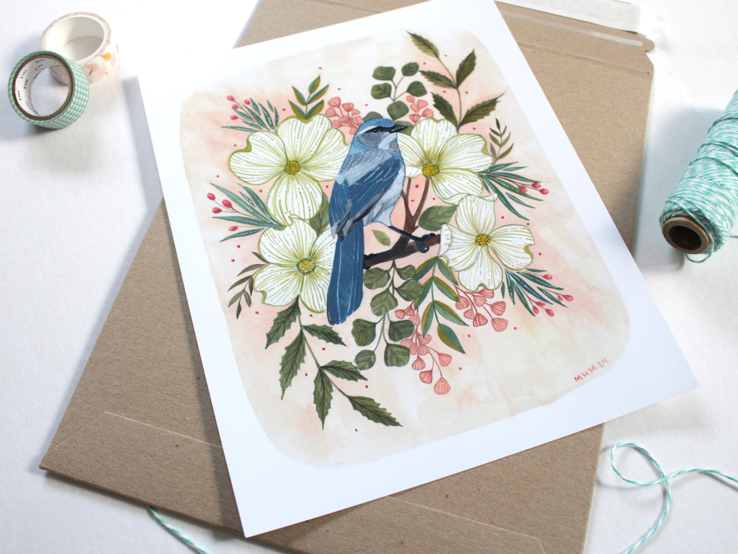 8x10 Print - Spring Scrub Jay