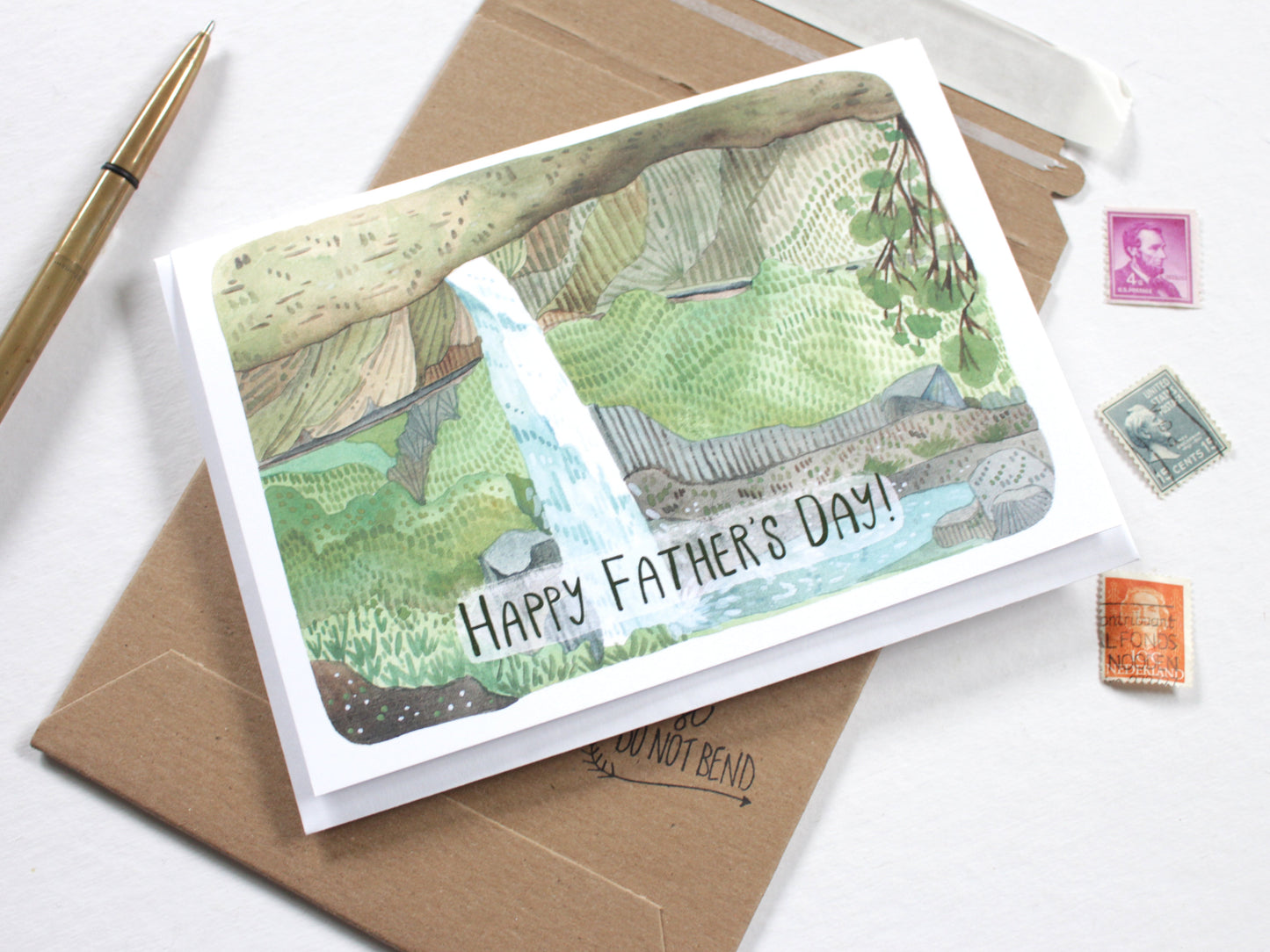 Father's Day Card - Silver Falls Waterfalls