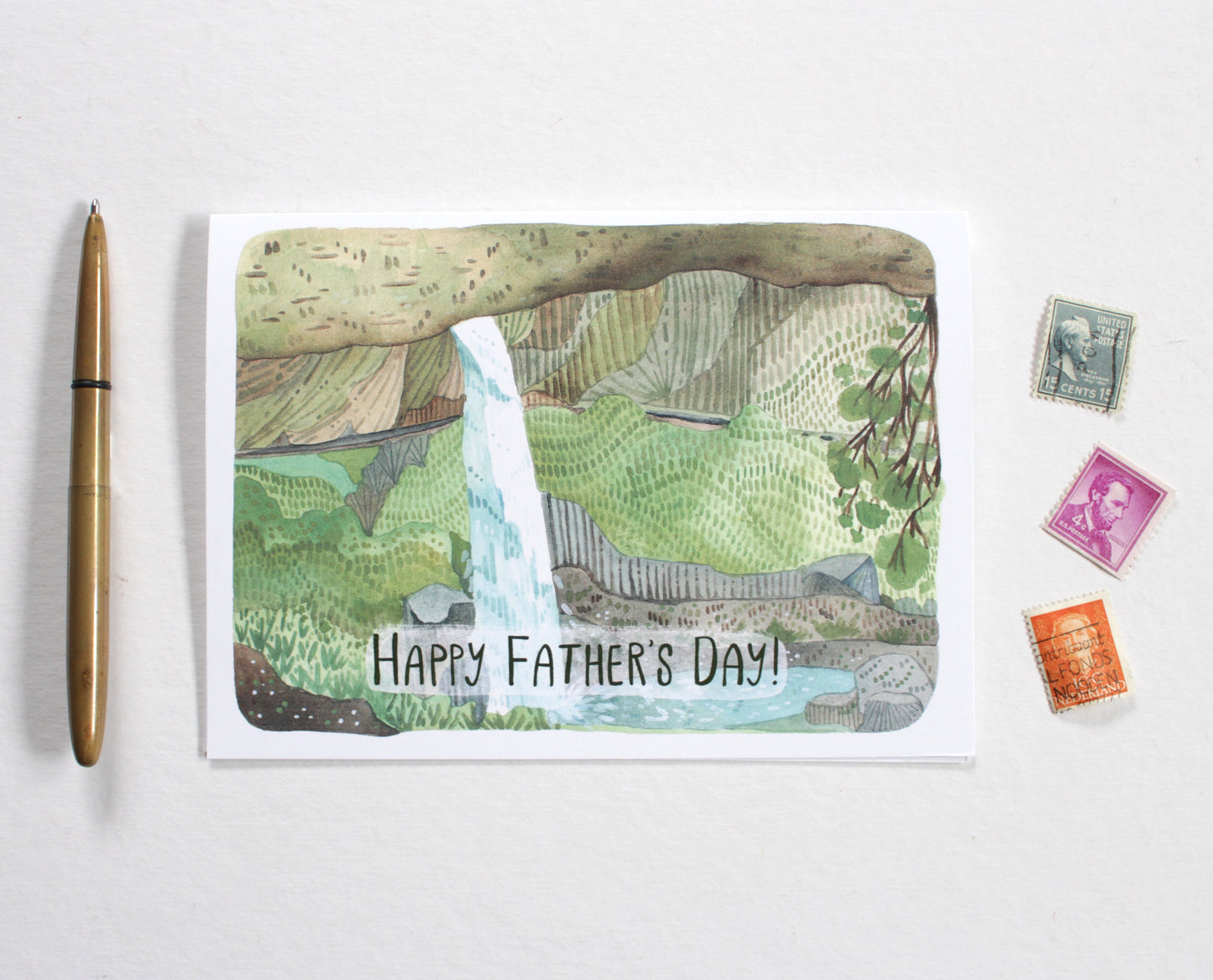 Father's Day Card - Silver Falls Waterfalls