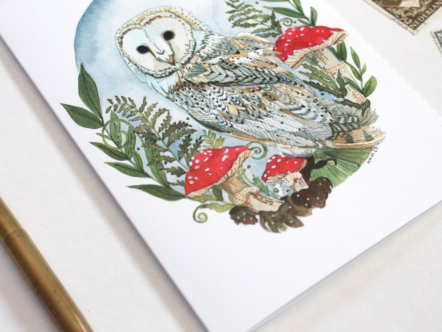 Greeting Card - Snow Owl