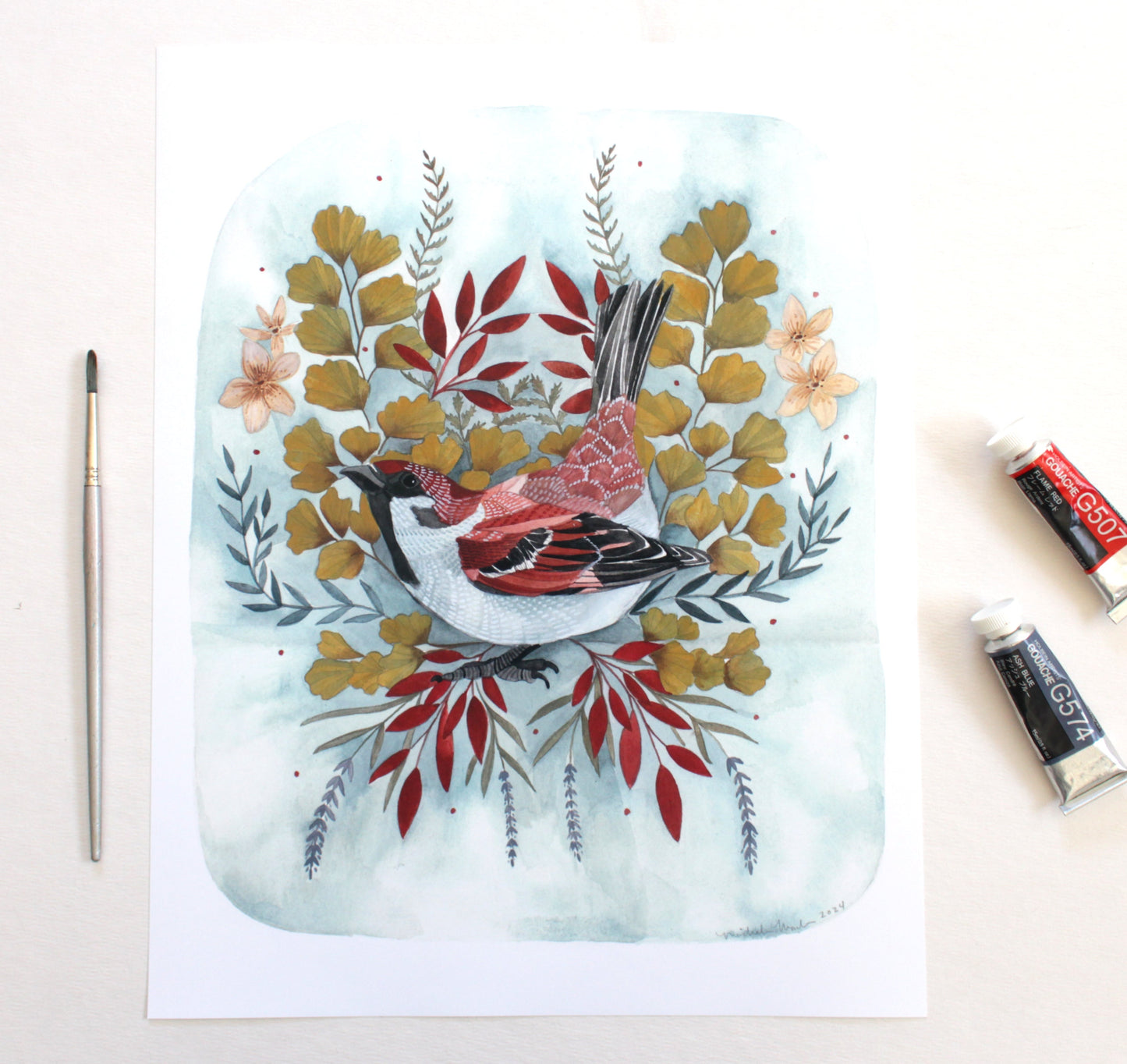 11x14 Print - Brown Sparrow