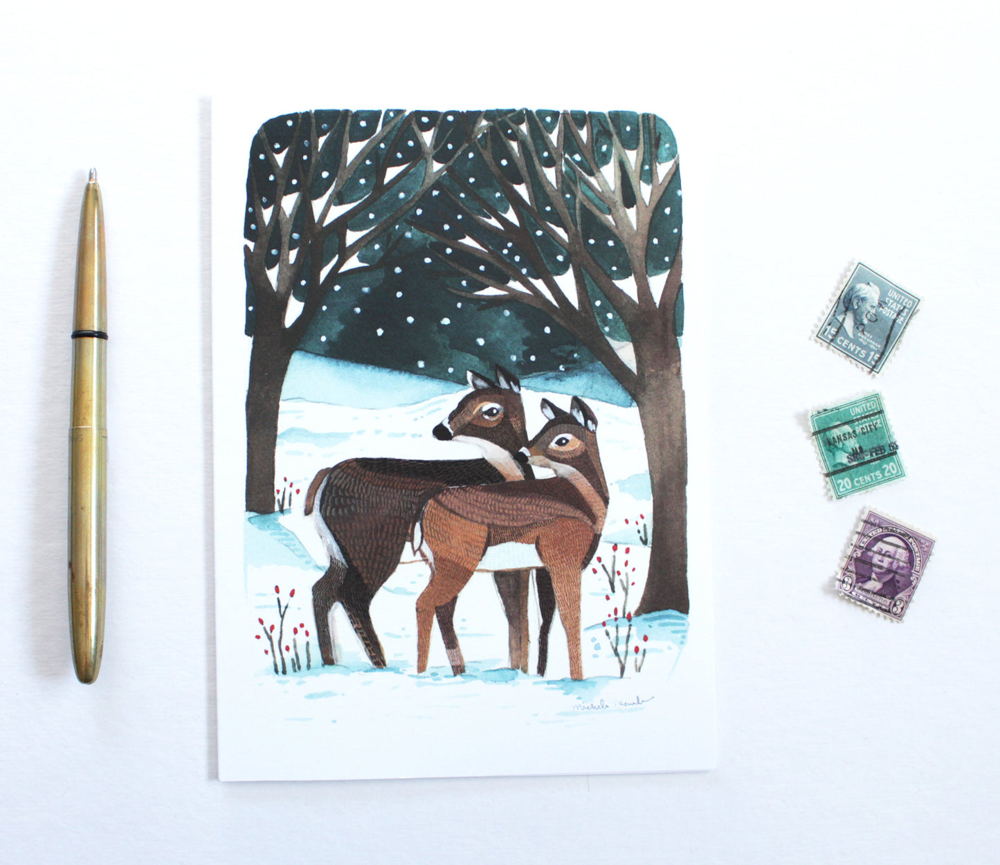 Holiday Card - Winter Deer