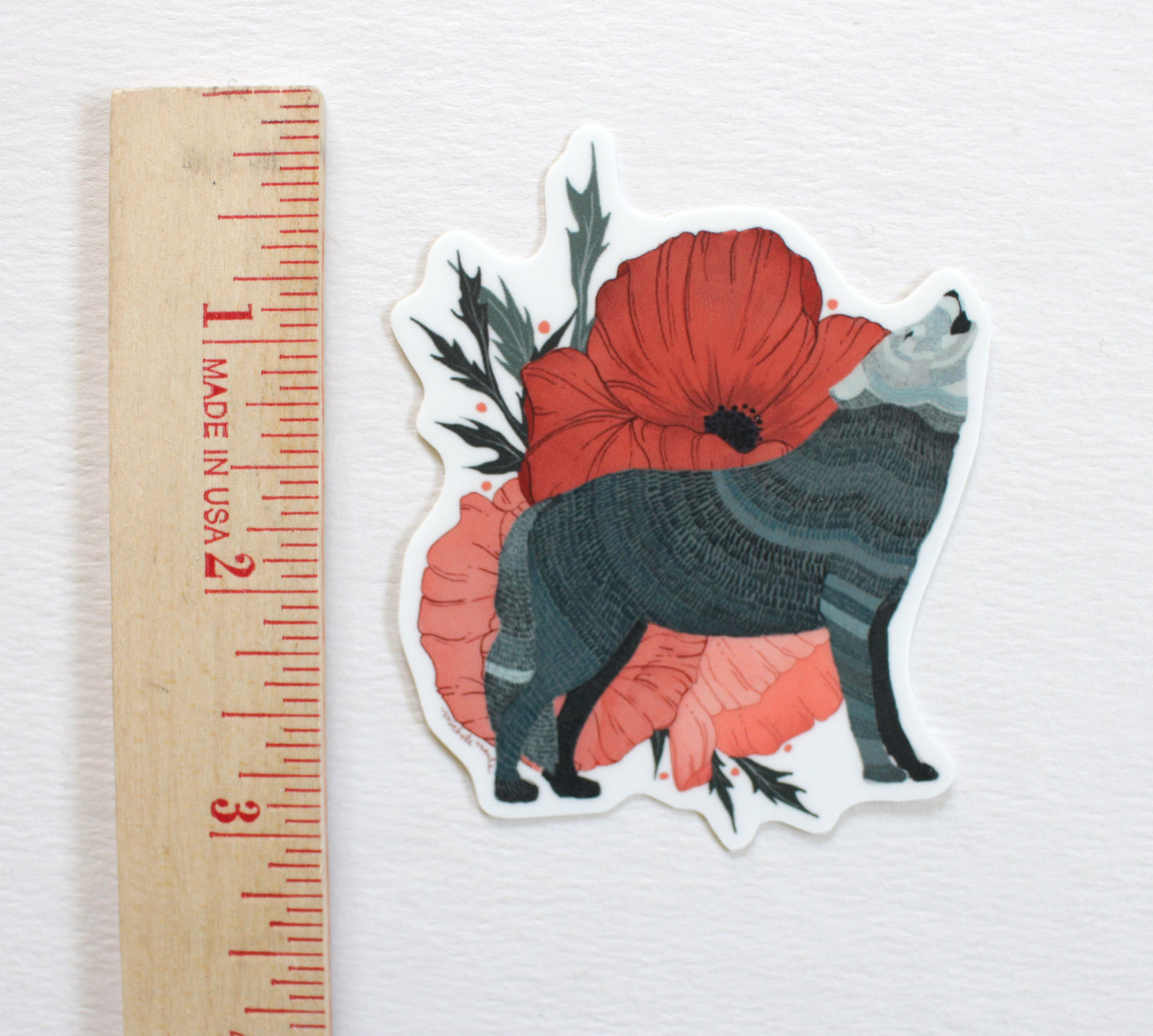 Single Sticker - Grey Wolf