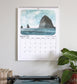 2026 Illustrated Monthly Oregon Wall Calendar
