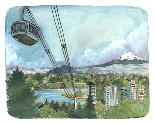 8x10 Print - OHSU Tram