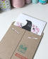Greeting Card - Crow with Blossoms