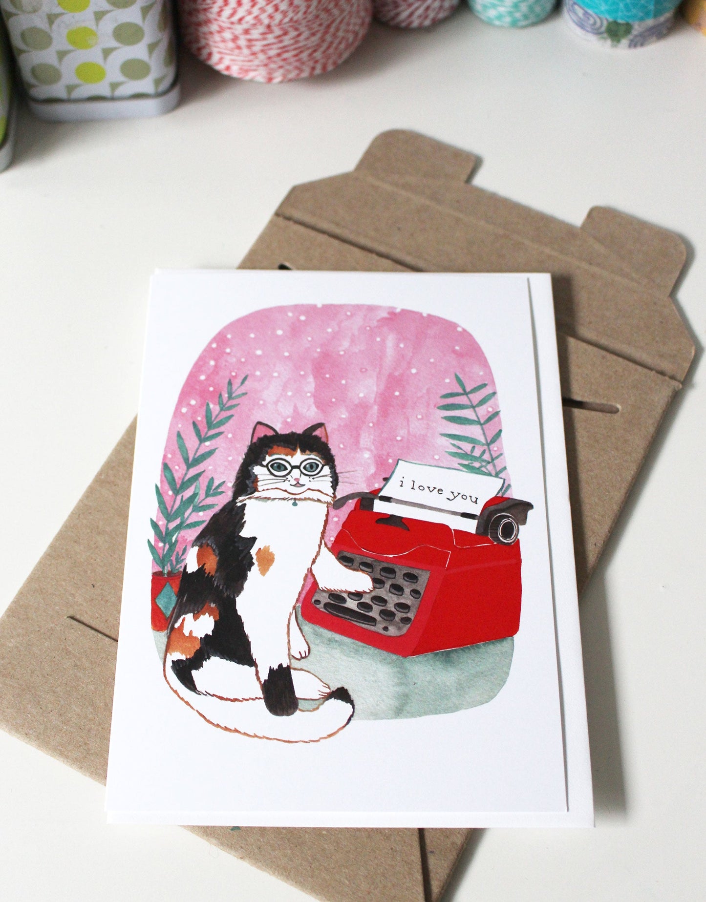Greeting Card - Cat Love Note