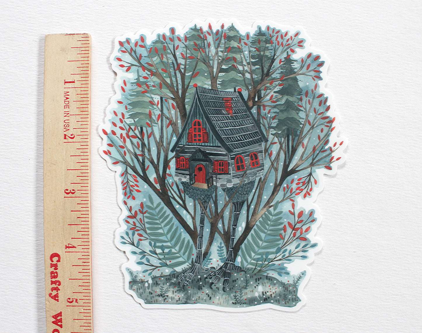 Vinyl Sticker - Baba Yaga's House