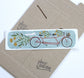 Tandem Bike Illustrated Bookmark