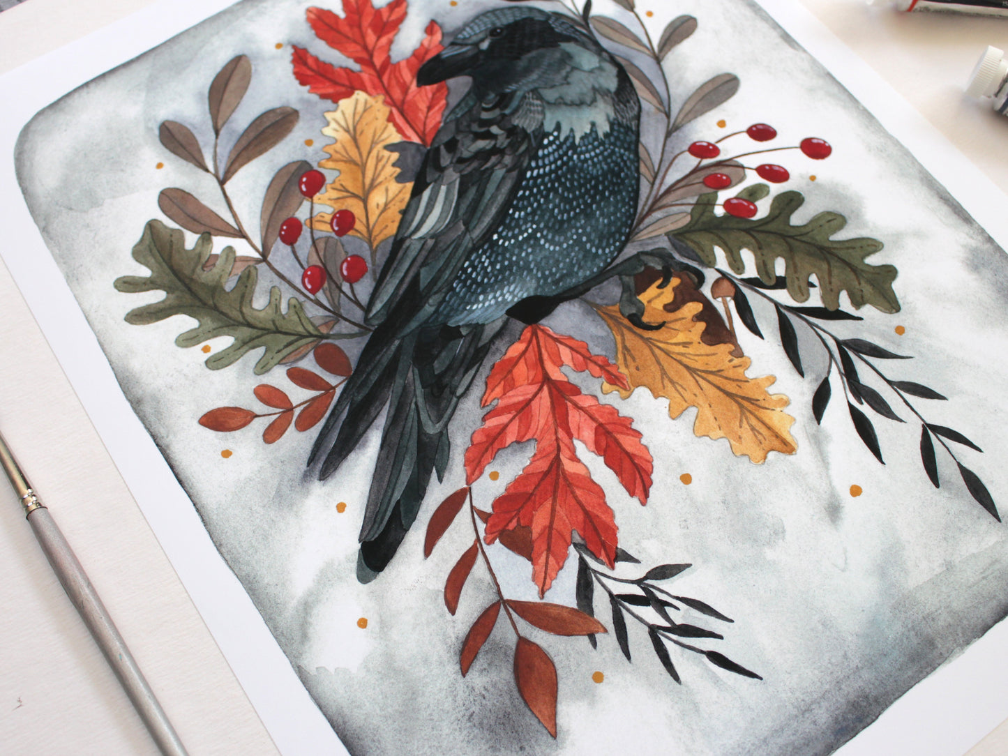 11x14 Print - Autumn Crow