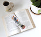 Hand-Drawn Blue Bird Illustration Bookmark - Unique Gift Idea
