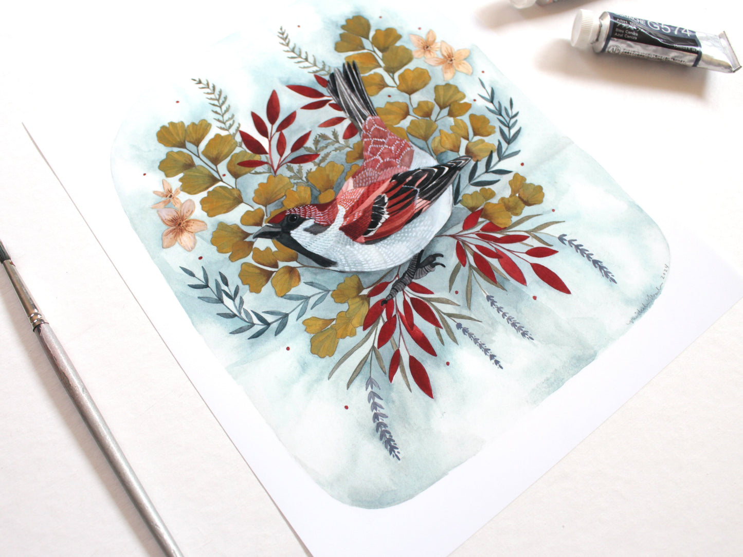 8x10 Print - Brown Sparrow