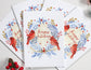 Set of Five Cardinal Holiday Cards