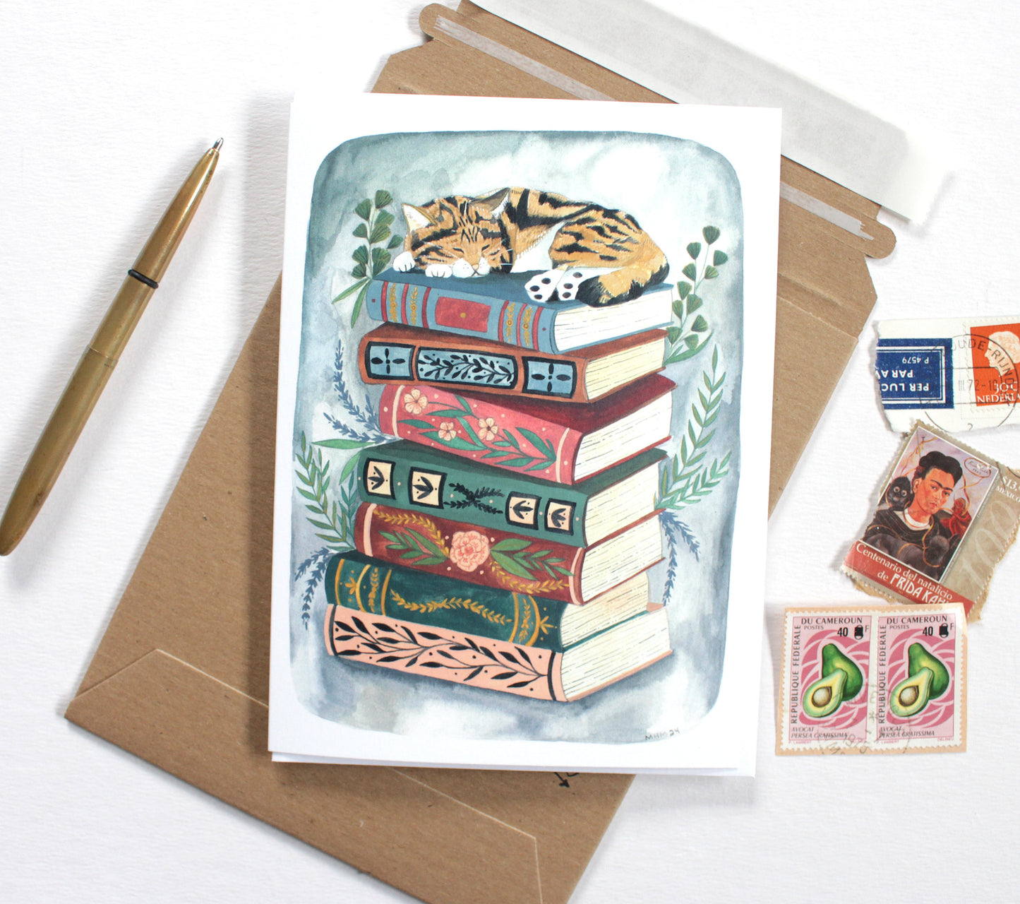 Greeting Card - Cozy Cat Nap