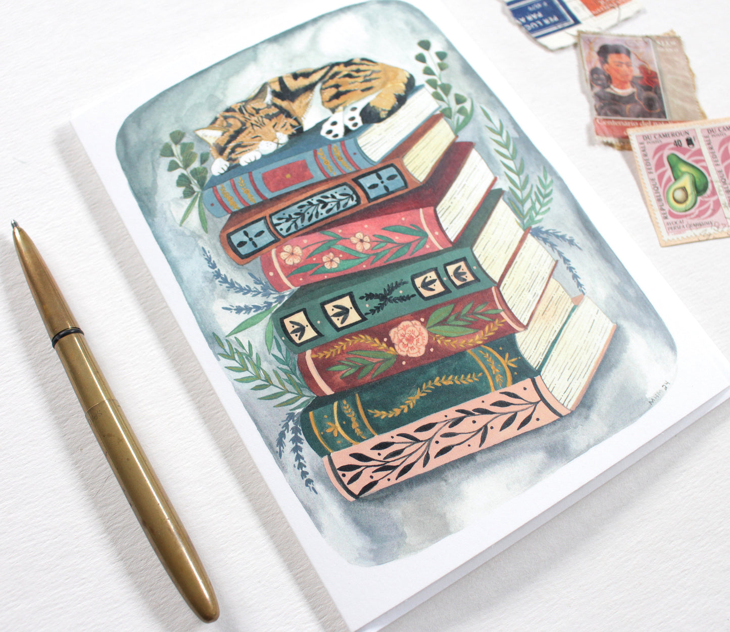 Greeting Card - Cozy Cat Nap