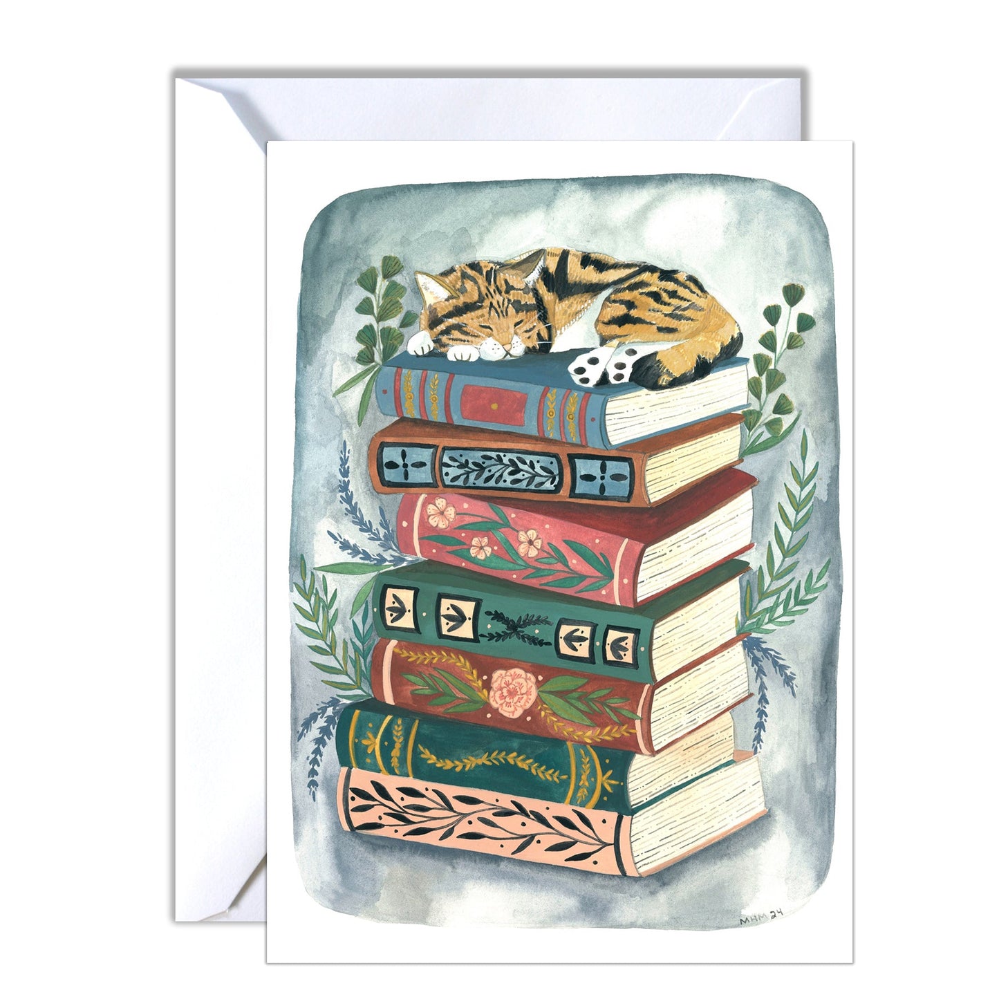 Greeting Card - Cozy Cat Nap
